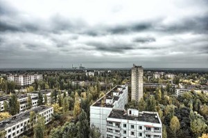 Nature beginning to reclaim Pripyat